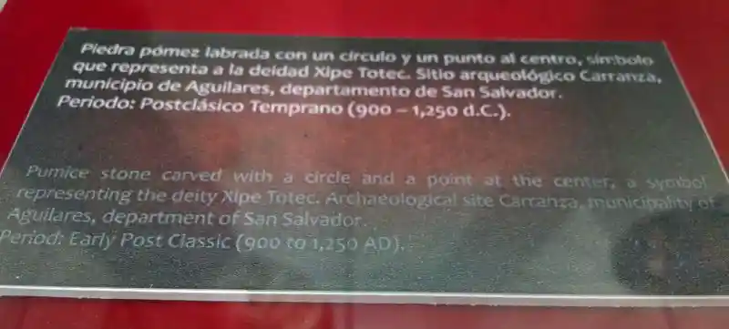 Solar disc on a stone